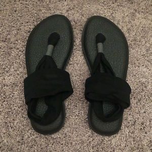Sanuk Yoga Sling Sandals in Black